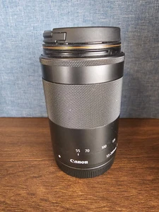 Canon EF-M 55-200mm F4.5-6.3 IS STM | Canon EF-M mount | Lens Cap & Lens Hood - Picture 1 of 8