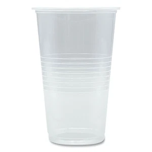Boardwalk Translucent Plastic Cold Cups, 20 oz, Clear, 1,000/Carton - Foto 1 di 1