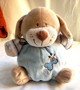 Kelly Toy Dog Plush W/Rattle Blue Poofy Soft To Touch14" EUC - Picture 1 of 5