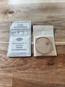 Newall Steel Wristwatch Mainspring 100, 000 x 13 x 9 / .070 X .008 X 22.85 - Picture 1 of 2