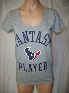 NWT Victorias Secret "PINK" NFL Houston Texans "Fantasy Player" Tee Shirt XS - Picture 1 of 2