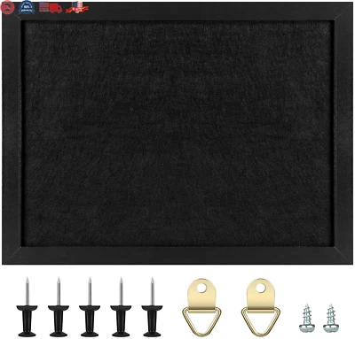 TORASO Cork Board Bulletin Board with FeltWood Framed Display Bulletin Board - Image 1 of 4