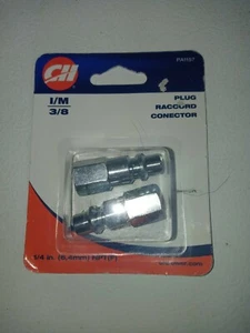 Campbell Hausfeld PA1157 3/8" I/M Industrial NPT Female Plug - 2 Pack - Picture 1 of 2