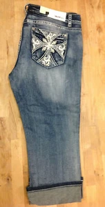 Grace in LA Women's Easy Fit Jeans, EC-6653, Medium Blue, 26 - Picture 1 of 7