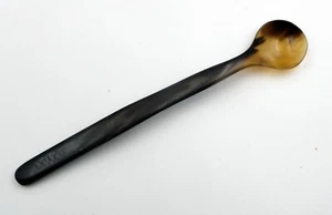 Biologisch Hornlöffel Babylöffel Konfitürelöffel Zebu Horn Madagaskar 18,5 cm - Imagen 1 de 4