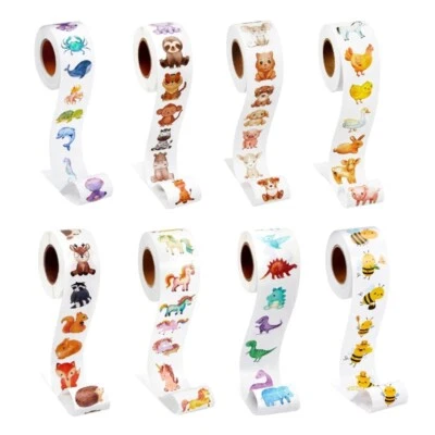 Cute Animal Pattern Stickers 500pcs Self Adhesive Labels Children Party Supplies - Image 1 of 4
