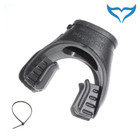 Poseidon Mundstück Xstream Air 2.Stufe schwarz Spannband Cyklon Atemregler xtrem