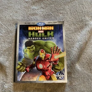 Iron Man Hulk: Heroes United (Blu-ray/DVD, 2013, 2-Disc Set, - Picture 1 of 8