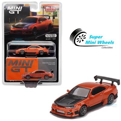 Mini GT 1:64 Nissan Silvia S15 D-MAX naranja metálico #581 Foto 1 de 4