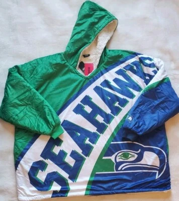 Двусторонняя подкладка для толстовки с капюшоном Seattle Seahawks FOCO NFL OSFA🔥🔥 - Изображение 1 из 4