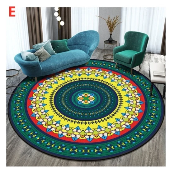 Mozaic Inca colour Circle Mat Rug Non Slip Rug Carpet 100x100CM Round House mat - Image 1 of 1