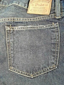 Polo Clásico Ralph Lauren Pierna Recta Talla 34x34 Lavado Oscuro/Angustiante de Fábrica - Imagen 1 de 4