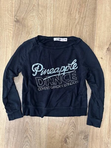 Girls Pineapple Black Long-sleeve T-Shirt, 7-8 Years, Used - Picture 1 of 6