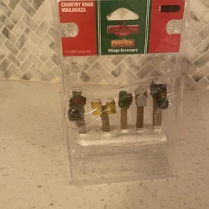 Lemax Christmas Village Country Road Mailboxes Snow Accessories 2004 New Sealed - Picture 1 of 3