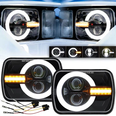 Par de faros LED haz alto/bajo para camioneta Mazda B2000 B2200 B2600 RX-7 GLC 7x6" Foto 1 de 4
