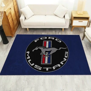 Ford Mustang Rug, Cool Mustang Decoration, Gift for Mustang Fans - Picture 1 of 7