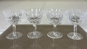 4) Waterford Glasses Lismore Sherbet Coupe Crystal 4"x3" Replacement Bnfts Chrty - Picture 1 of 11