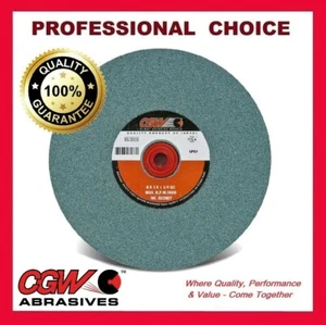 8" x 1" x 1-1/4-1/2" CGW Bench or Pedestal Grinding Wheel Green Silicon Carbide - Picture 1 of 9