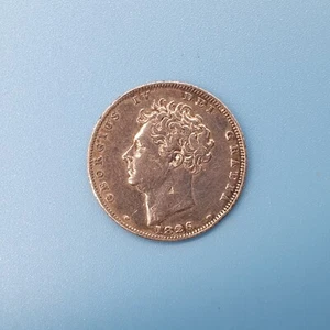George IV 3rd Reverse 1826 Milled Silver Sixpence - Picture 1 of 2