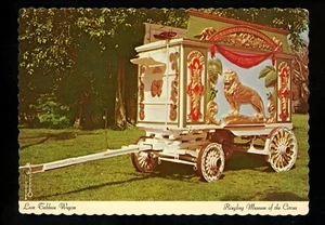 Postal de circo Sarasota, Florida FL Ringling Bros Museum Wagon cromado  - Imagen 1 de 2