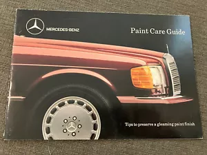 Brochure Pubblicitaria Guida Cura Vernice Mercedes Benz Vintage - Foto 1 di 6