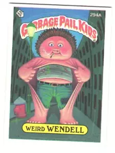 1987 Topps Garbage Pail Kids Series 8 Weird Wendell #294a - Picture 1 of 2