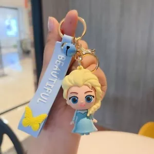 Frozen Elsa Keyring Keychain Key Fob Bag Charm Disney - Picture 1 of 1