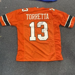 Gino Torretta signiertes Miami College orange Football Trikot (Tristar) Echtheitszertifikat - Bild 1 von 5