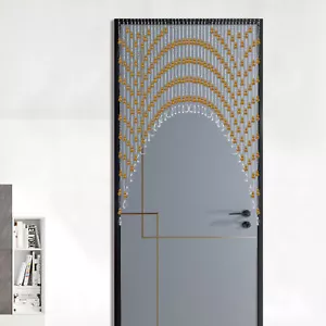 Beaded Door Curtain Hanging Door Beads Curtain Bedroom Bead Partition Curtain - Picture 1 of 12