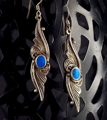 Ohrringe Silber 925 Ohrhänger Türkis  - verspielt & bezaubernd - Bild 1 von 4