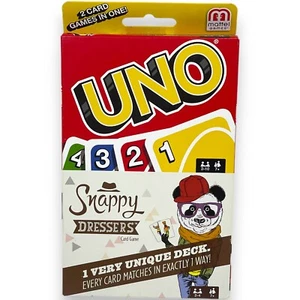 UNO Snappy Dressers passendes Familienkartenspiel / 2 Spiele in einem / Mattel / - Bild 1 von 2