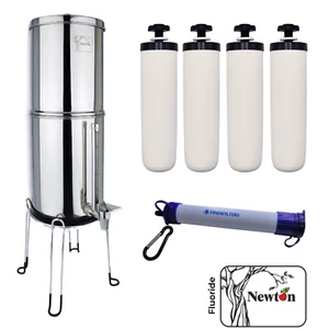 Sistema de filtro de agua por gravedad - Kit de supervivencia Newton 6L - Pajita de agua - Eliminación de fluoruro - Imagen 1 de 3