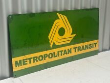 METROPOLITAN TRANSIT HEAVY DUTY SIGN 600 X 300 V LINE VICTORIAN RAILWAYS
