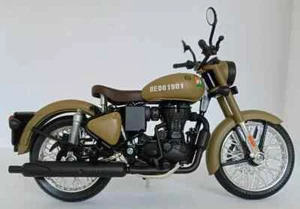 Royal Enfield Maisto 1:12 Scale Model Classic 350 UCE Stormrider Sand - Picture 1 of 5