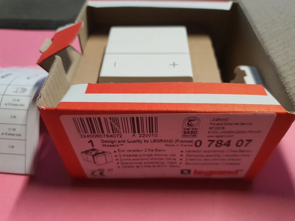 Legrand 78407 ou 99686 - Interrupteur Variateur Ecovariateur Mosaic UNIVERSEL - Photo 1/4