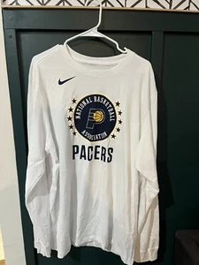Indiana Pacers Nike NBA Authentic Nike Long Sleeve Men’s White See Description - Picture 1 of 7