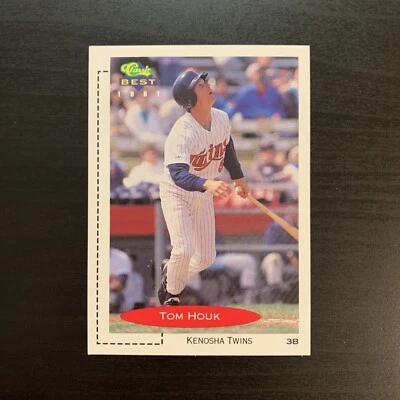 1991 Classic Best # 351 - Tom Houk - Kenosha Twins - 3B								 - Image 1 of 2