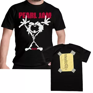 Official Pearl Jam Stickman T Shirt Alive Black New S To XXL - Picture 1 of 27