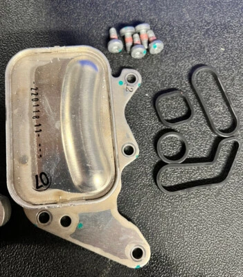 Genuine OEM Engine Oil Cooler For Mini 11427552687 w/Seals & Screws 11428643749 - Image 1 of 4