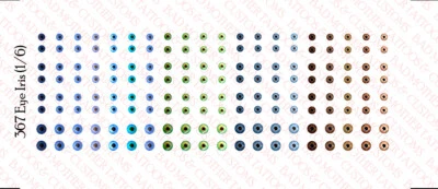 Calcomanías de tobogán acuático personalizadas 1/6 iris de ojos/alumnos para detallar figuras de acción 1/6 Foto 1 de 4