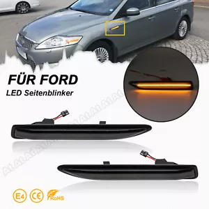 2x Schwarz LED Seitenblinker Blinker Für Mondeo MK4 | Typ BA7 | BJ 2007-2015 | - Bild 1 von 9