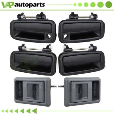 Juego/6 manijas de puerta interiores exteriores para Toyota 88-92 para Corolla Sedán Vagón LH RH Foto 1 de 4