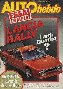 AUTO WEEKLY n°316 06/05/1982 LANCIA RALLY ILE D'ELBE PIRONI - Picture 1 of 1