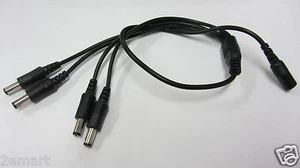 4 Stück DC 1 bis 4 Strom Splitter Kabel Schnur für CCTV-Kamera, 1 Buchse auf 4 Stecker - Bild 1 von 2