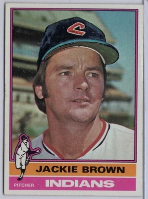 1976 Topps #301 Jackie Brown in EX Condition Indians - Image 1 of 2