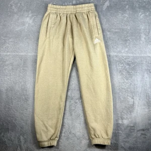 Adidas hellbraun gold Jogginghose Jogger Erwachsene kleine Taschen gesticktes Logo - Bild 1 von 11