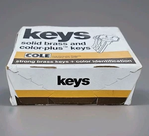 Vtg Cole H32 Solid Brass Key Blank NOS FULL CASE Of 60 ~ NEW 5 Dozen - Picture 1 of 4
