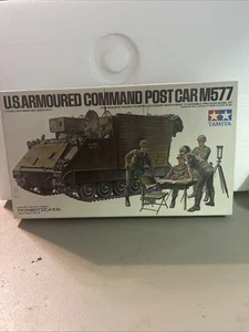 Started Vintage Complete TAMIYA 1/35 M577 COMMAND POST CAR #35071 Model kit new - Picture 1 of 8