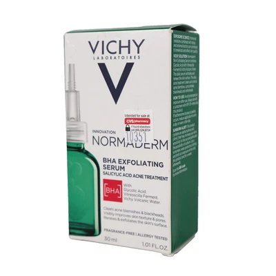 Vichy Normaderm BHA 去角质精华水杨酸痤疮治疗 1.01 液量 盎司 — 第 1/4 张图片