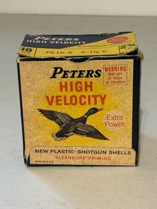 Peters High Velocity Plastic Shotgun Shells 16 Ga.- EMPTY BOX - Picture 1 of 6